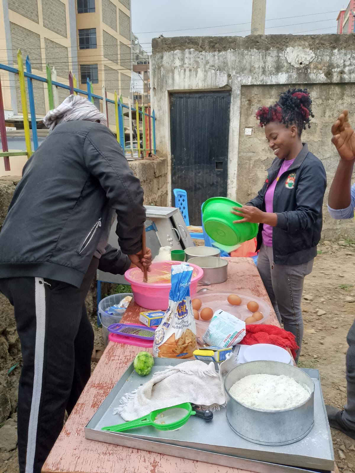 Cake preparation process in catering project